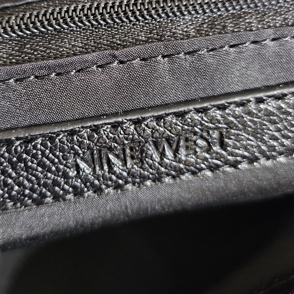 NWT Nine West Black Tote Bag with Structured Design - Picture 8 of 13